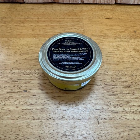 Foie gras de canard entier aux truffes