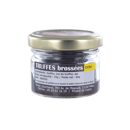 Truffes noires brossées extra