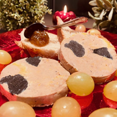 Médaillons de foie gras de canard entier aux truffes 5% - 2 tranches 90g