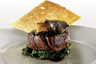 Filet de bœuf au foie gras et truffes noires