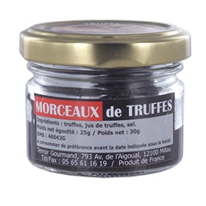 Black truffles pieces 25g