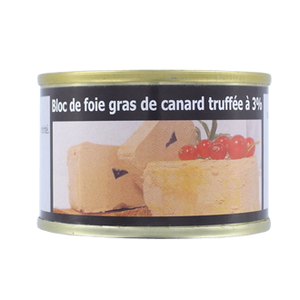 Bloc de foie gras de canard truffé à 3% - 70g