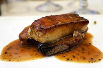 Foie gras et ris de veau à la truffe